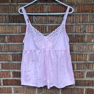 New (old) VS Cotton PJs pink tank/boyshorts Size L